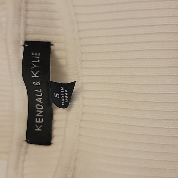 Pacsun NWT Kendall & Kylie Ribbed  Sweater White - Small - Picture 4 of 7